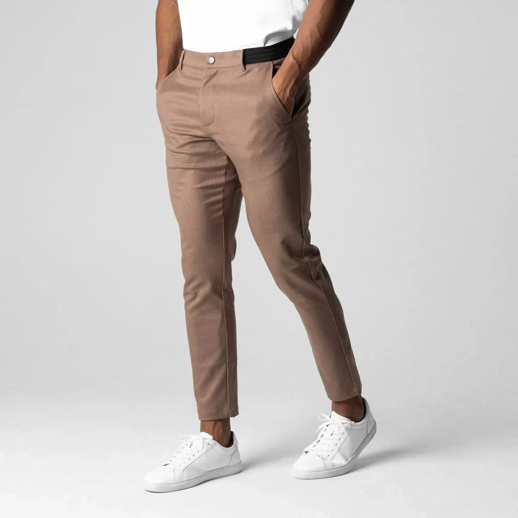 Noveran pantalón chino hombre beige