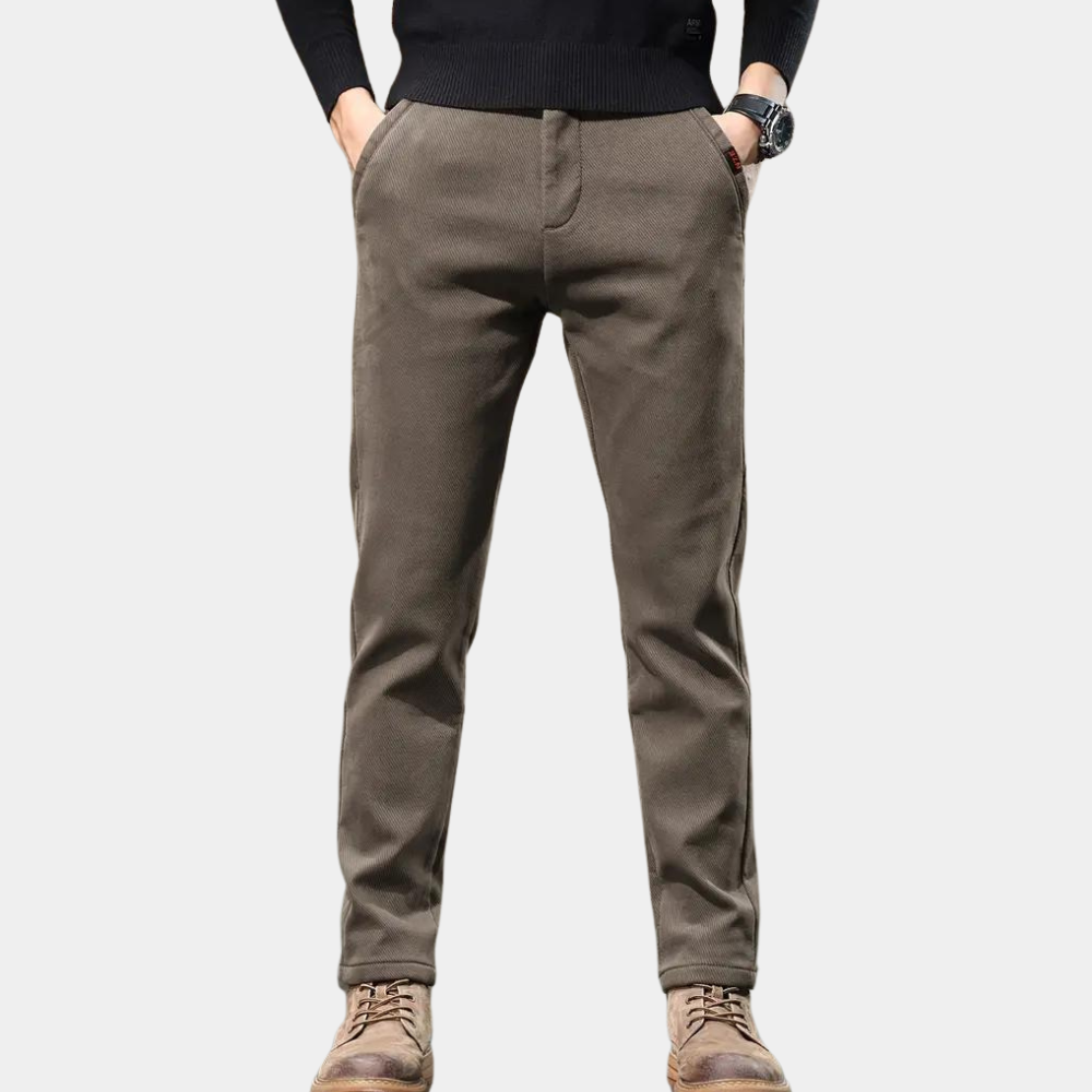 Luca pantalón slim fit hombre marrón