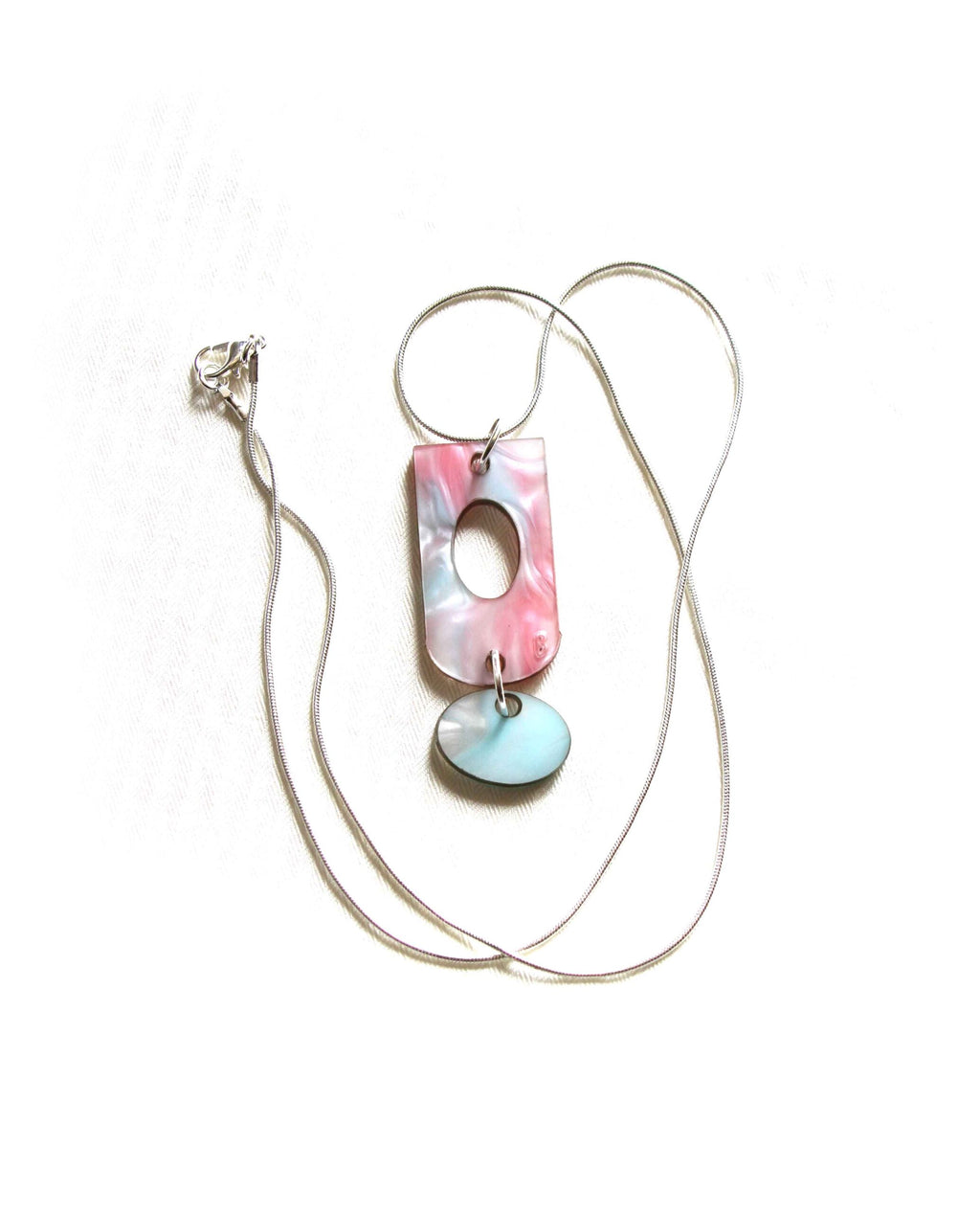 Coral | Collar de Resina Marmolada