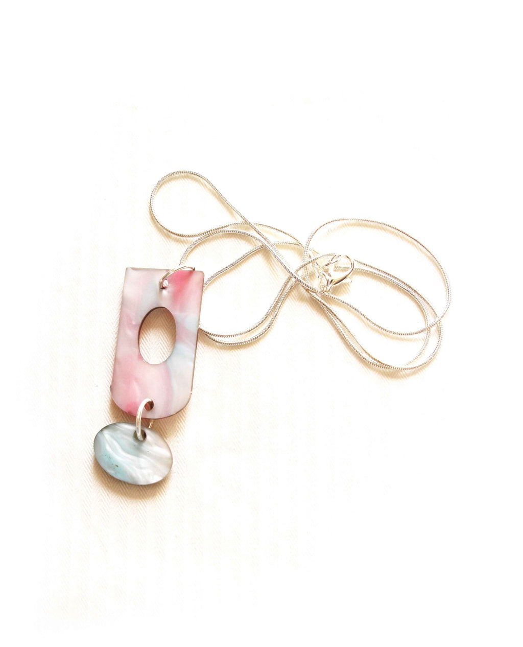 Coral | Collar de Resina Marmolada