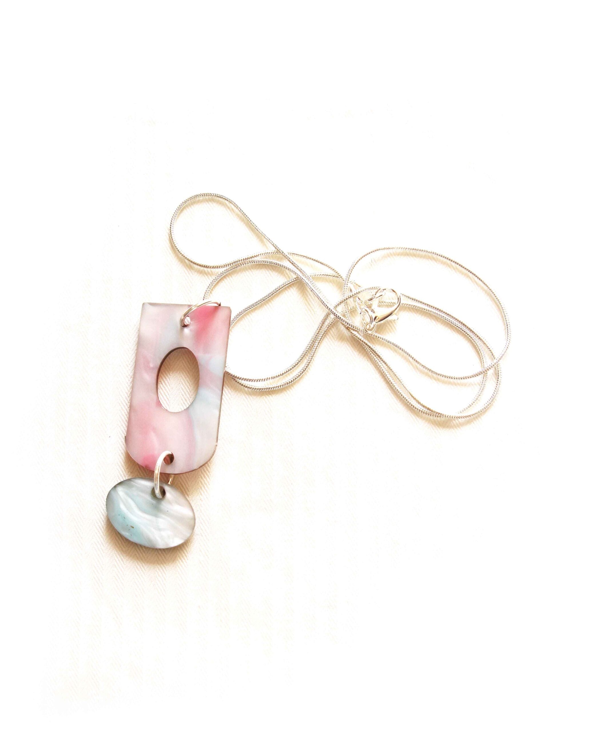 Coral | Collar de Resina Marmolada