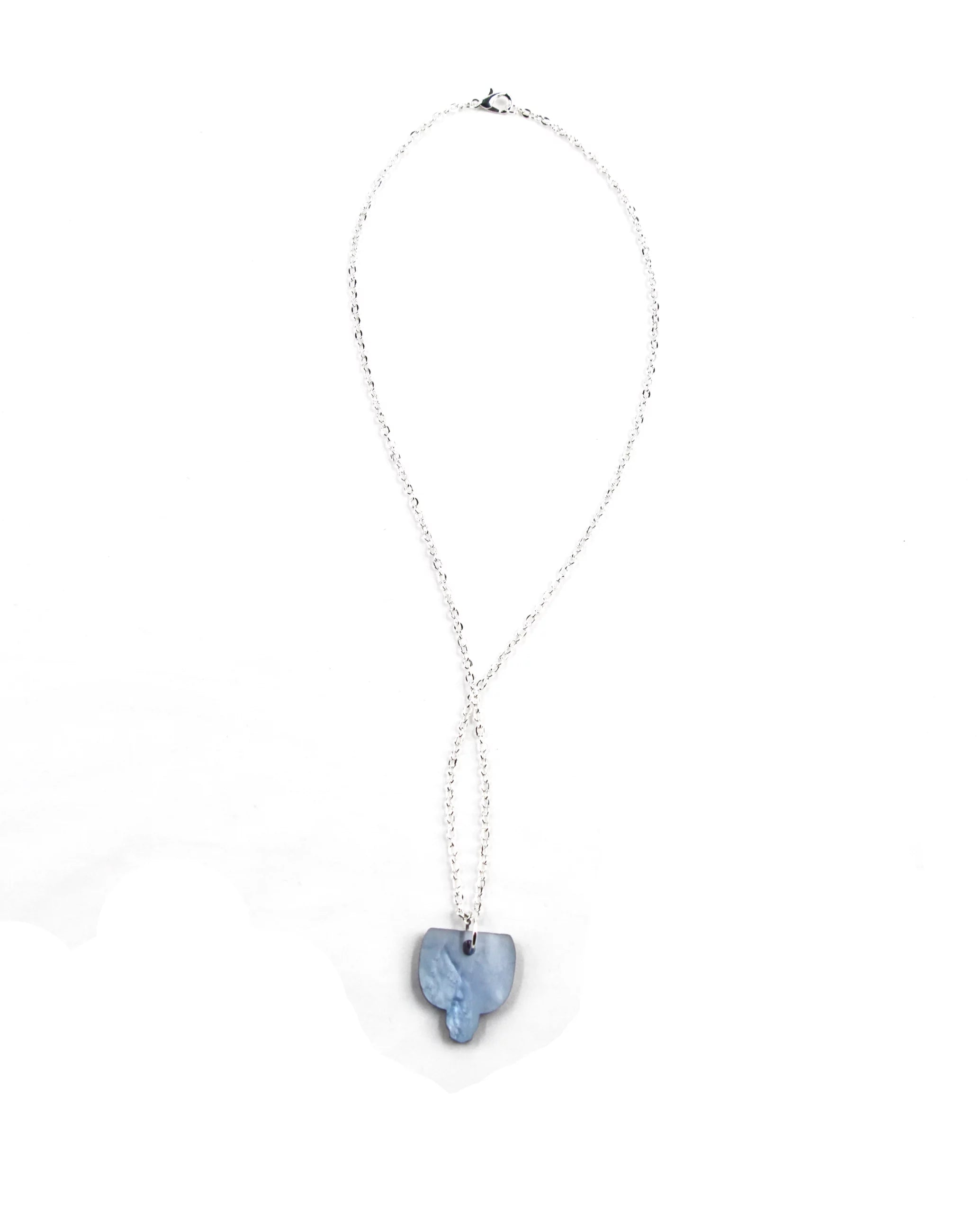 Violeta | Collar Plateado Marmolado