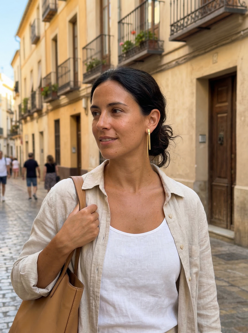 Catalina pendiente malla metálica