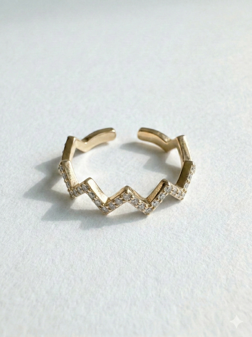 Anillo zigzag Martina