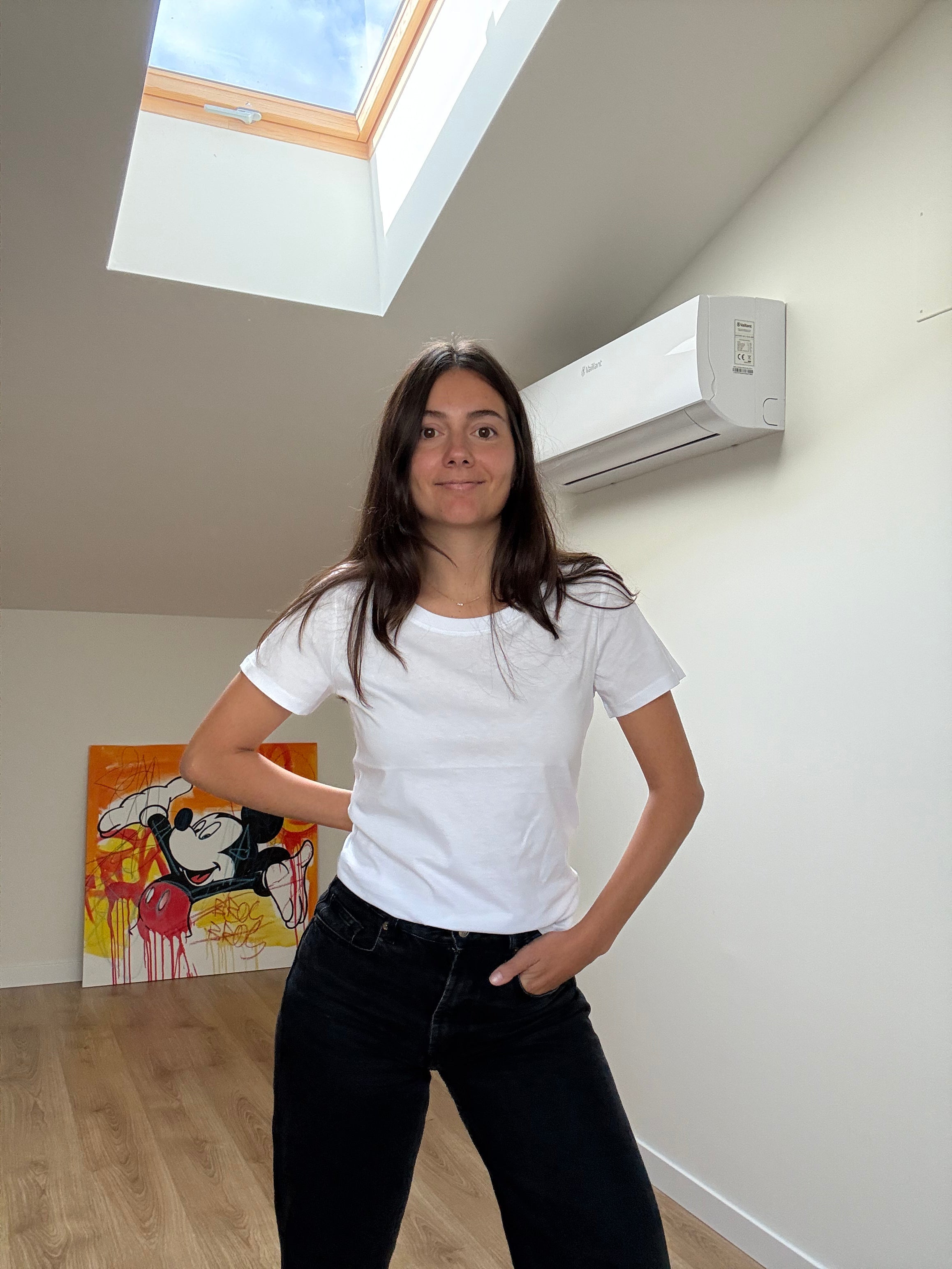 Elena | Camiseta Escote Amplio Algodón Orgánico
