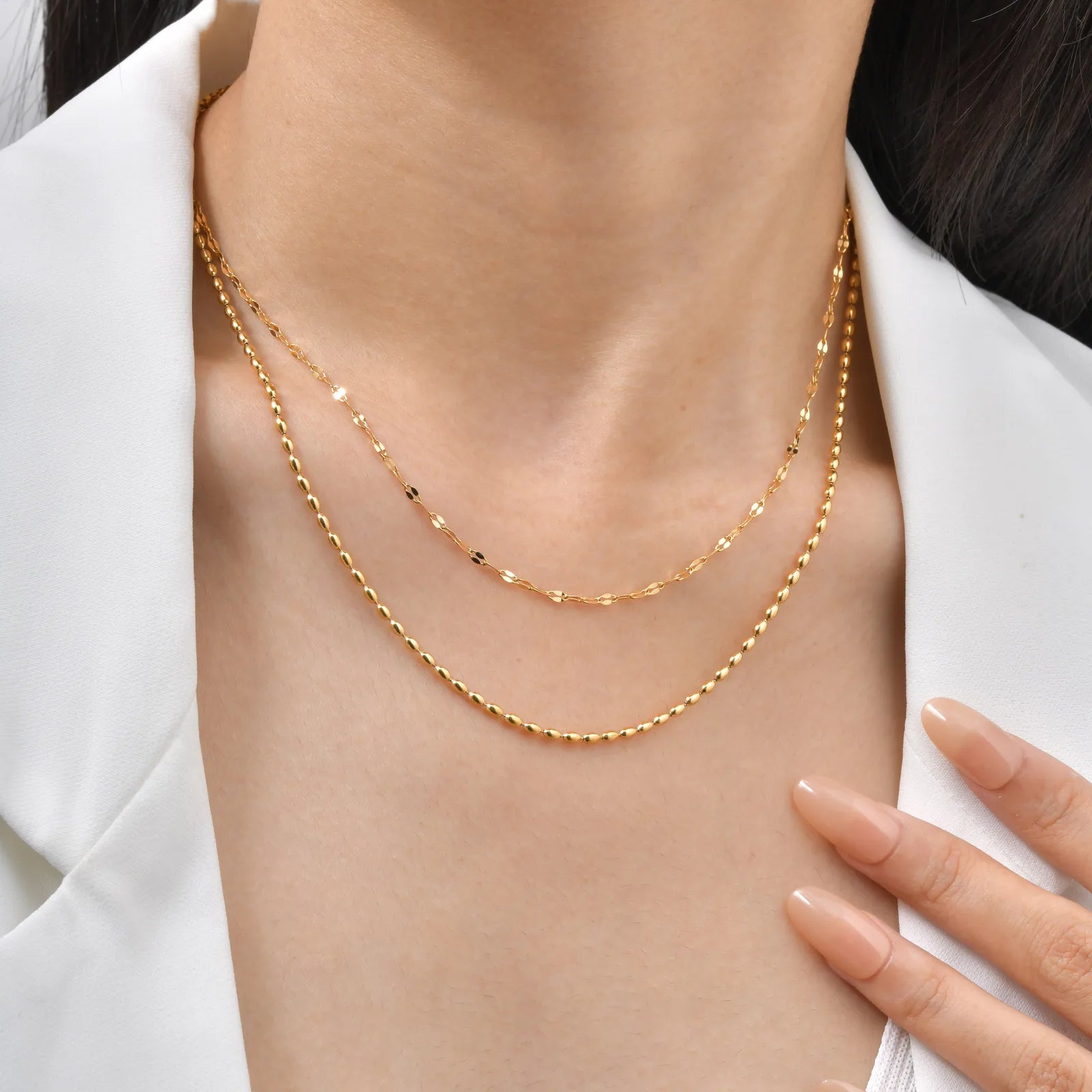 Olivia | Collar Doble Capa Minimalista