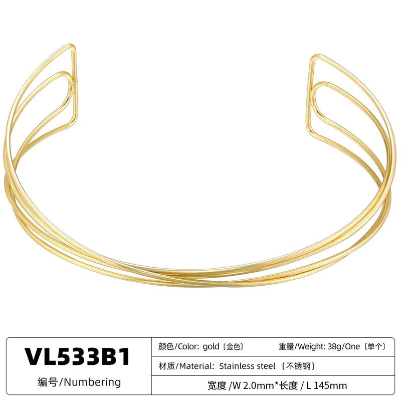 Gala | Set Collar Geométrico Bañado en Oro