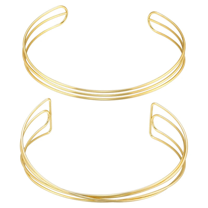 Gala | Set Collar Geométrico Bañado en Oro