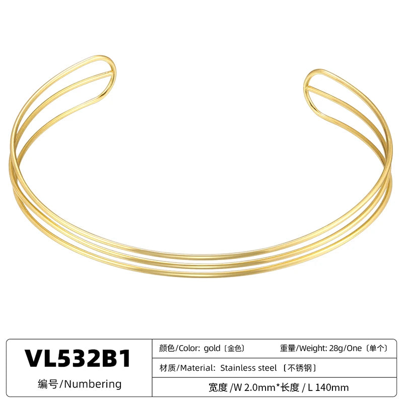 Gala | Set Collar Geométrico Bañado en Oro
