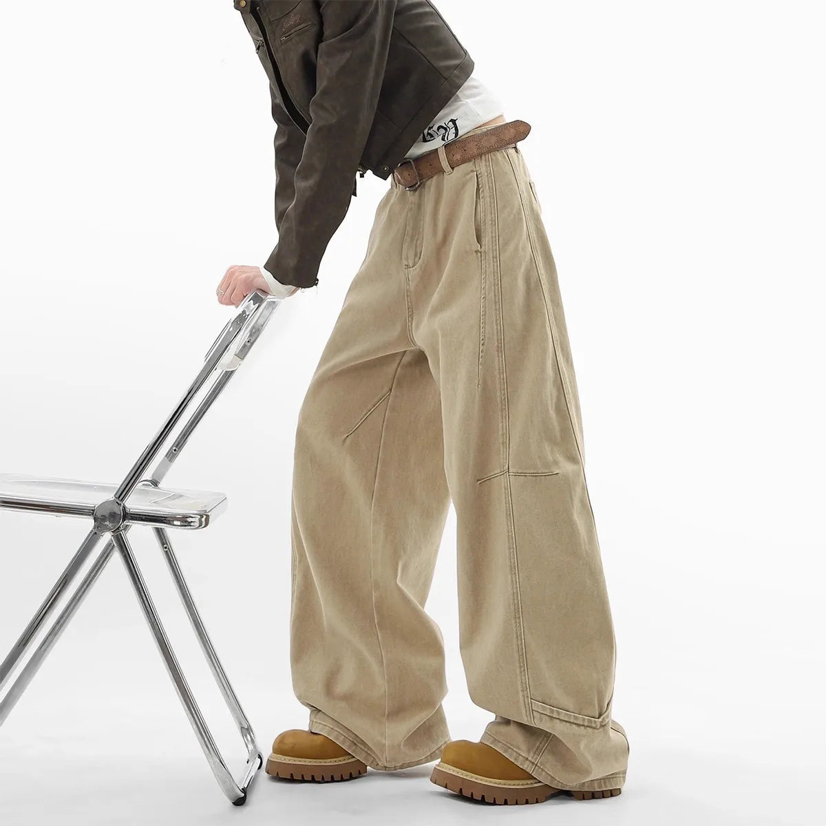 Iria | Vaqueros Anchos Vintage Workwear