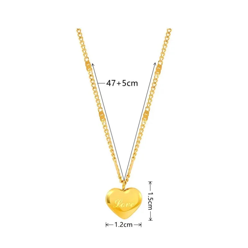 Amor | Collar Corazón Grabado