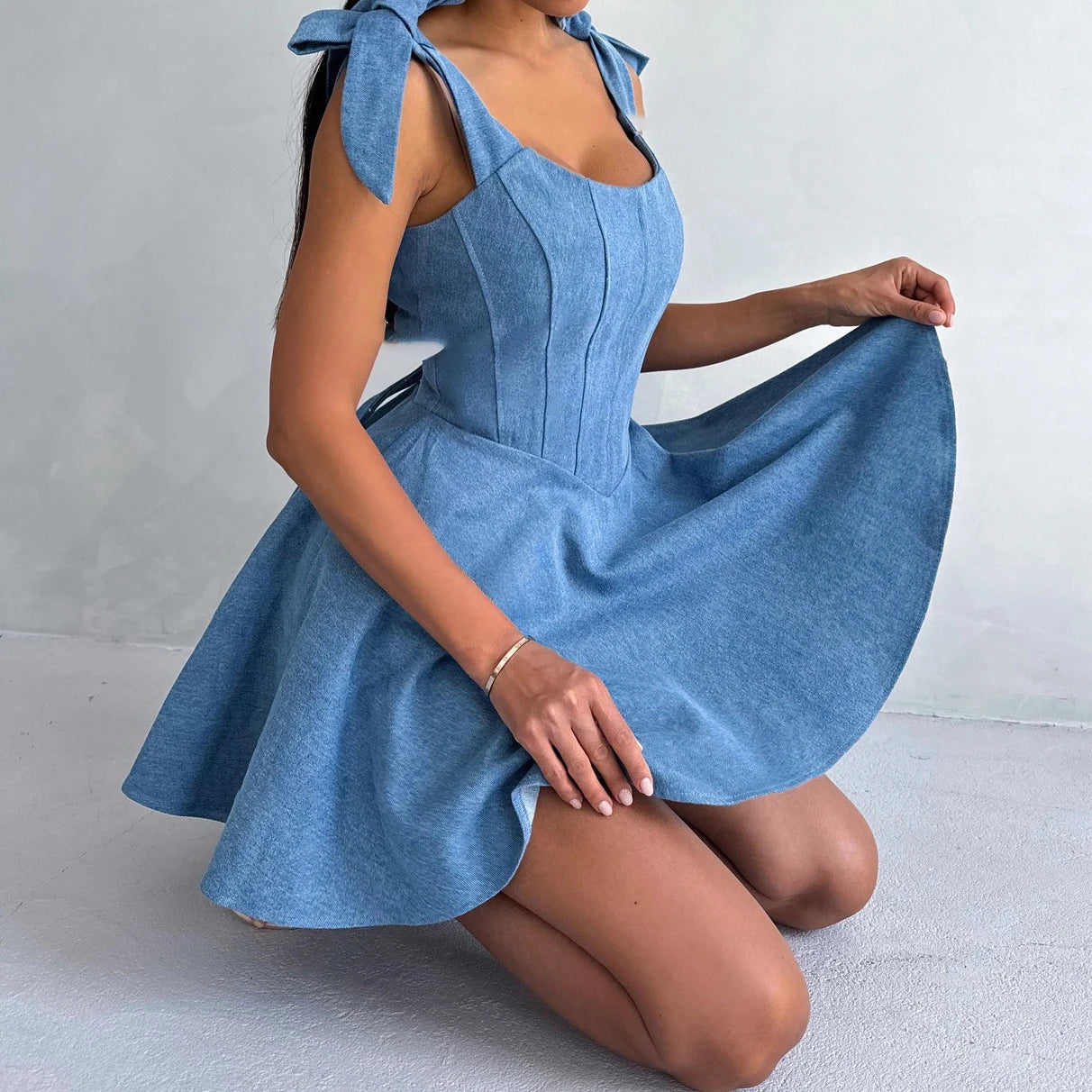 Daniela | Vestido Vaquero Tirantes