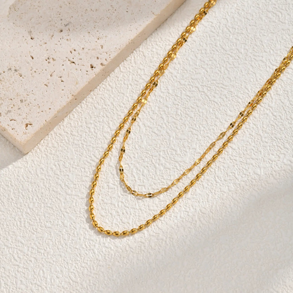 Olivia | Collar Doble Capa Minimalista