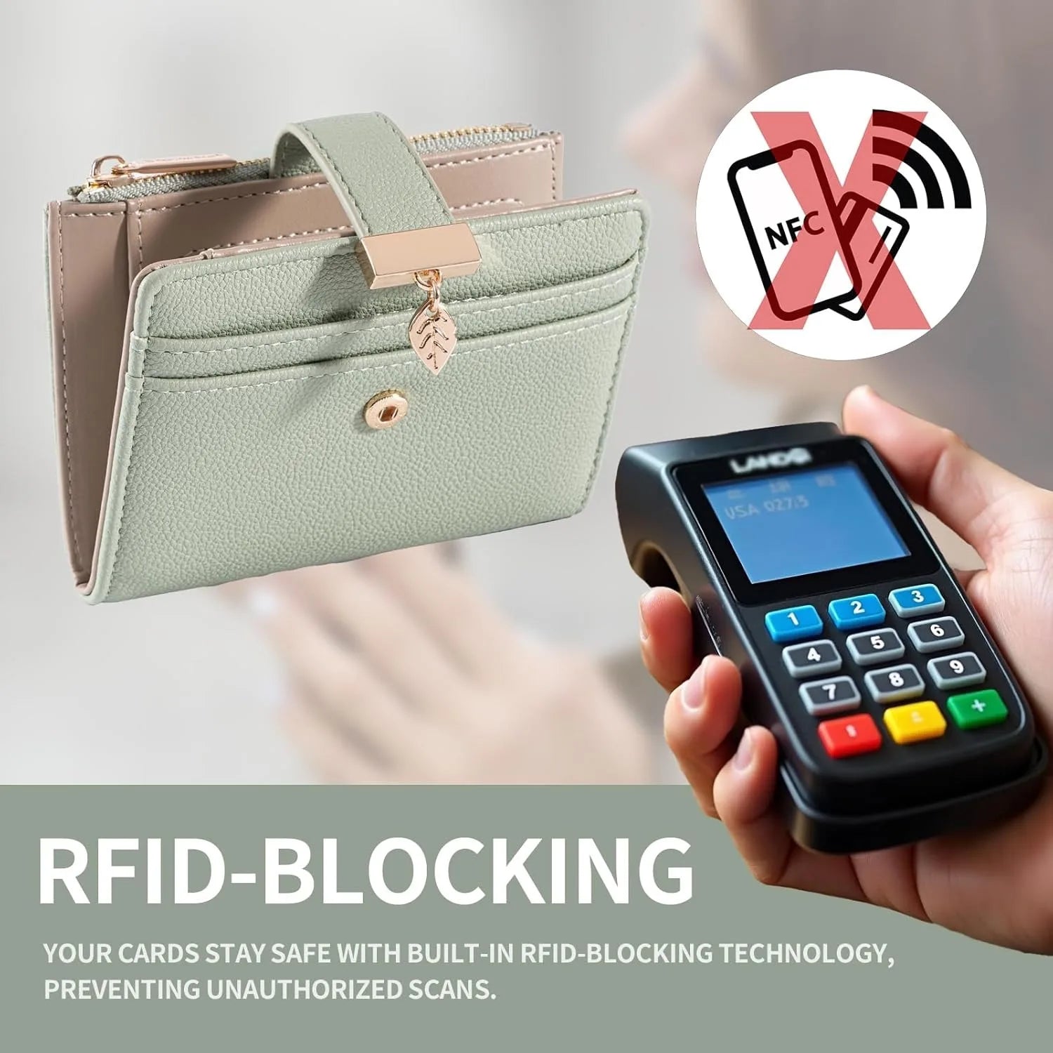 Ámbar | Cartera Bifold Protección RFID