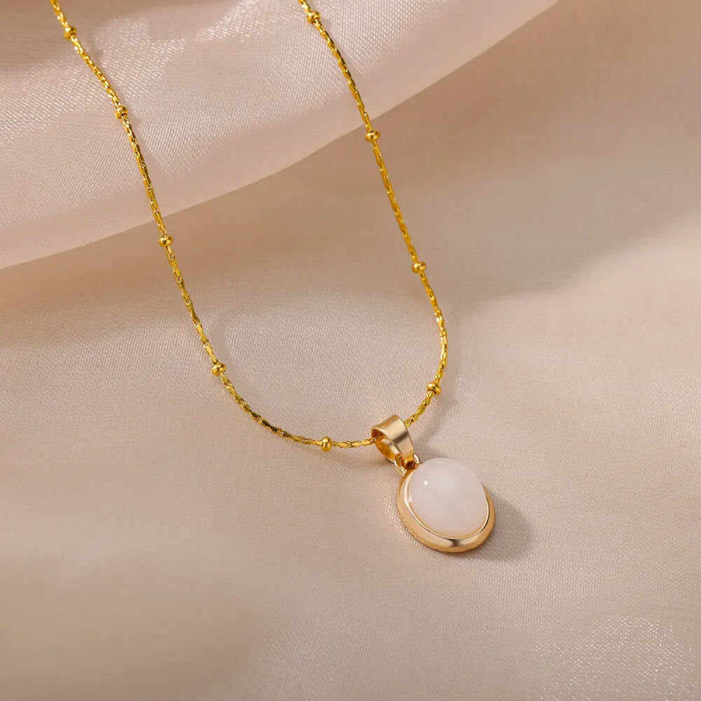 Iris | Collar Colgante Ópalo Ovalado