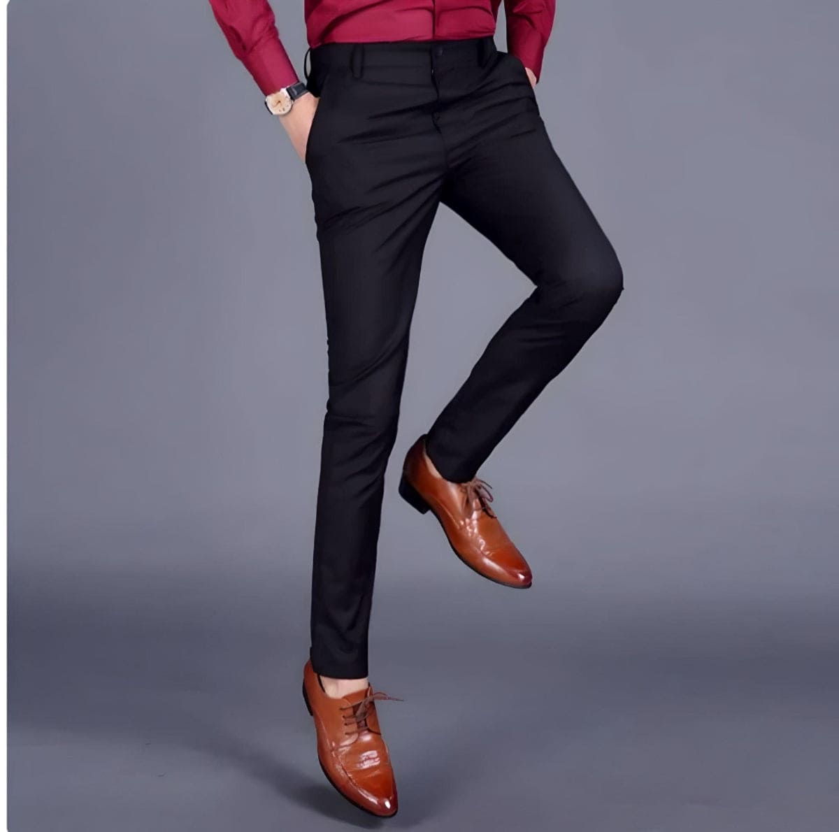 Alex pantalón elástico hombre detalle