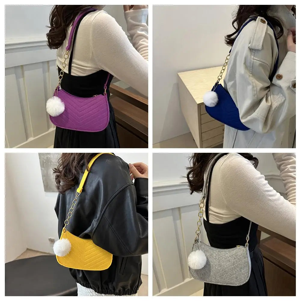 Nube | Mini Bolso Saddle de Fieltro