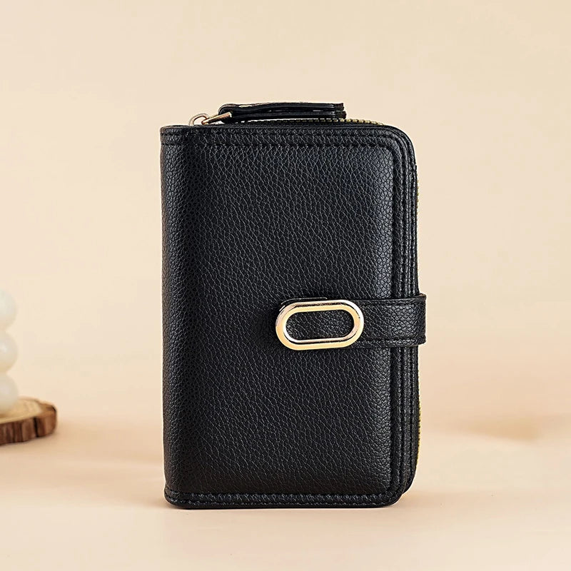 Coral | Cartera Lychee con Bolsillo de Monedas
