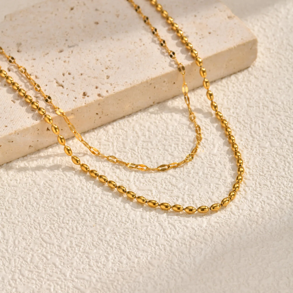 Olivia | Collar Doble Capa Minimalista