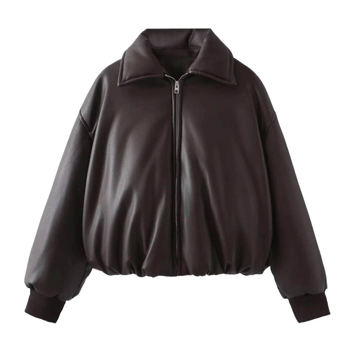 Celmara | Chaqueta bomber amplia efecto piel - imagen 3