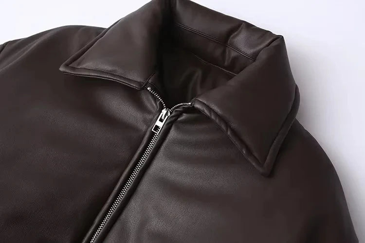 Celmara | Chaqueta bomber amplia efecto piel - imagen 6