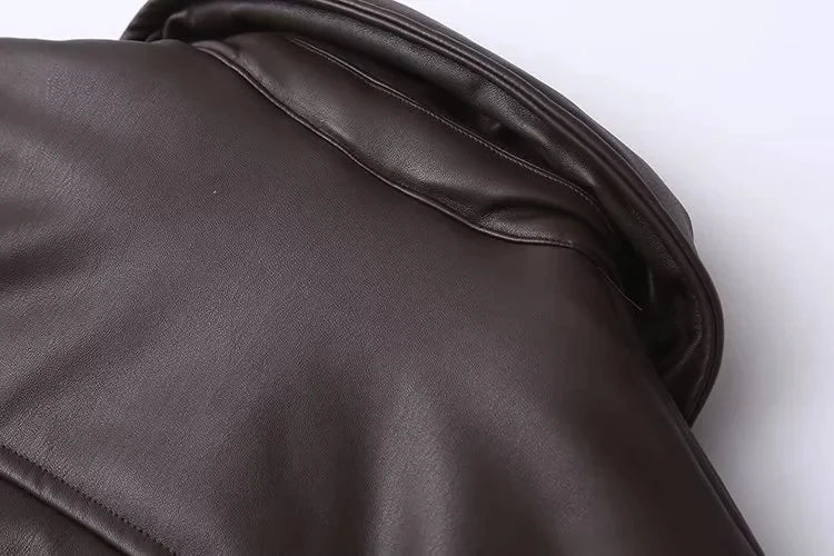 Celmara | Chaqueta bomber amplia efecto piel - imagen 7