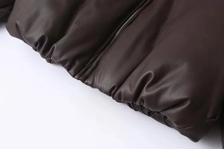 Celmara | Chaqueta bomber amplia efecto piel - imagen 8