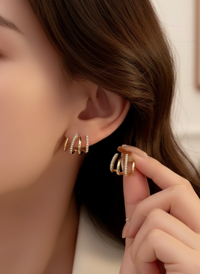 Chérie | Pendientes de acabado brillante - imagen 2