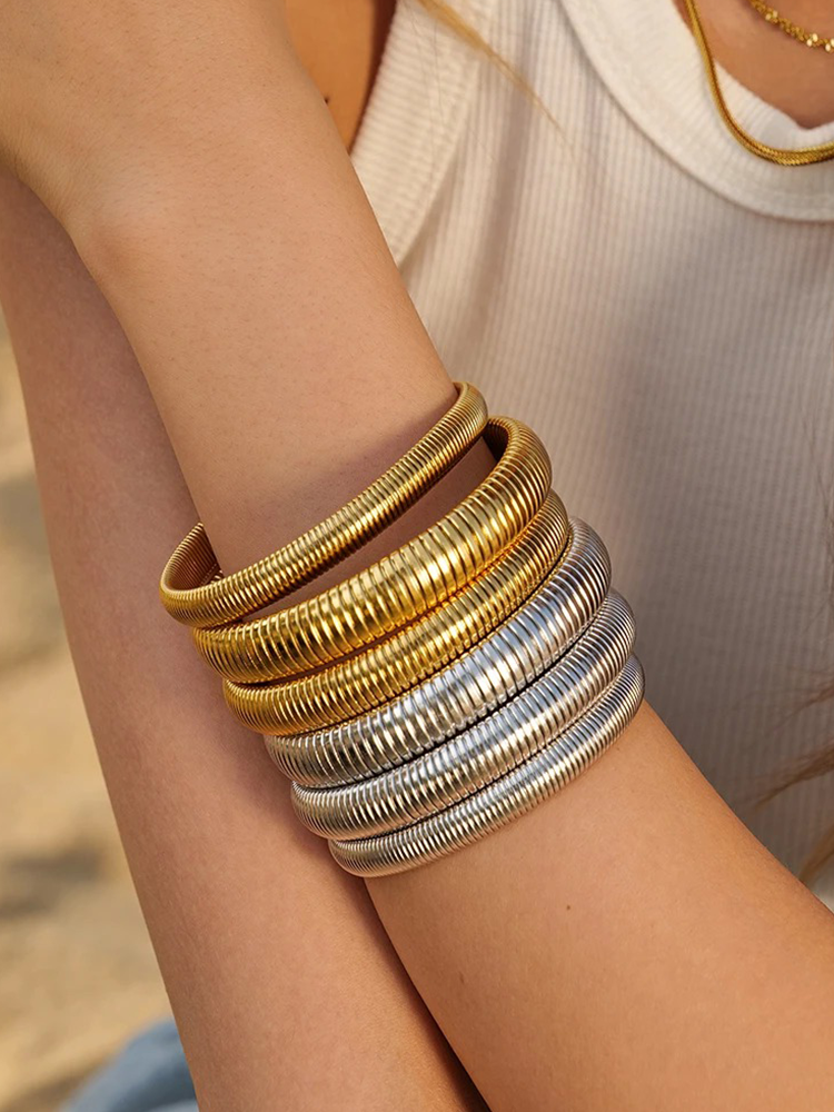 Glow Snake | Pulsera ancha de serpiente - imagen 6