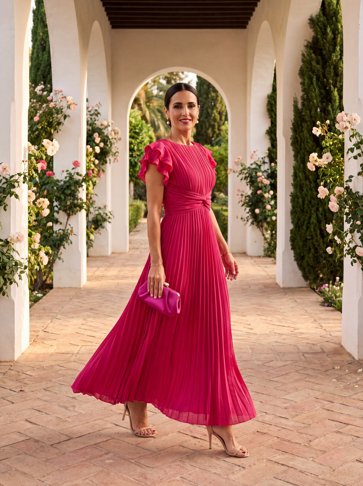 Lavinia | Vestido Plisado de Tul