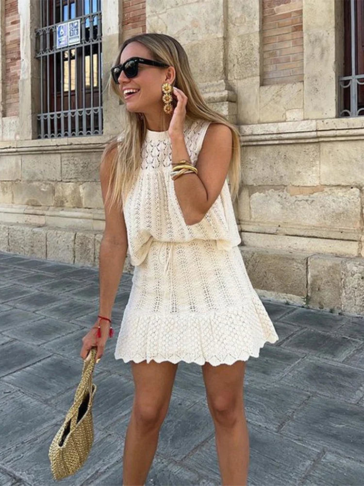 Lois | Conjunto de punto con top y falda - imagen 1