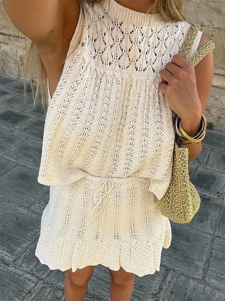Lois | Conjunto de punto con top y falda - imagen 3