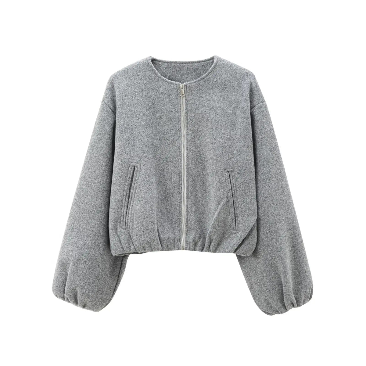 Lunvia | Chaqueta bomber corta con mangas globo - imagen 2