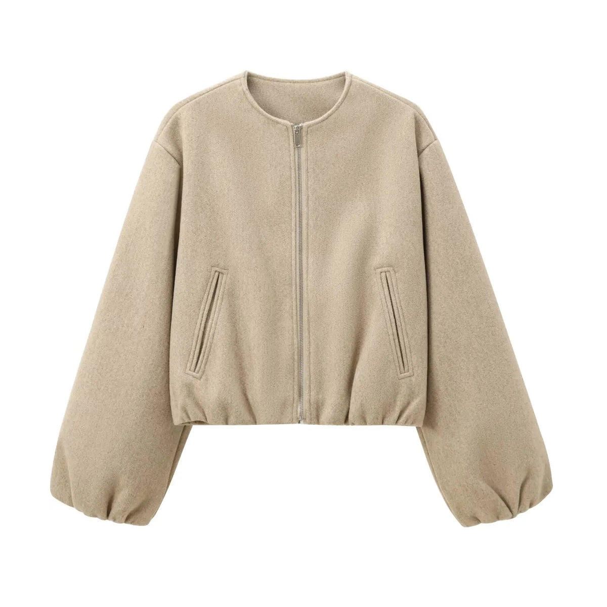 Lunvia | Chaqueta bomber corta con mangas globo - imagen 4