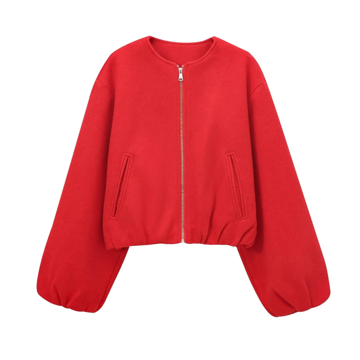 Lunvia | Chaqueta bomber corta con mangas globo - imagen 5