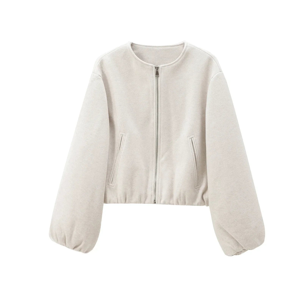 Lunvia | Chaqueta bomber corta con mangas globo - imagen 6