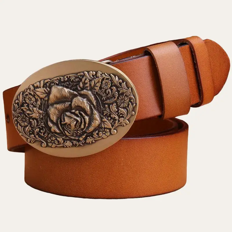 Montana | Cinturón vaquero de piel marrón