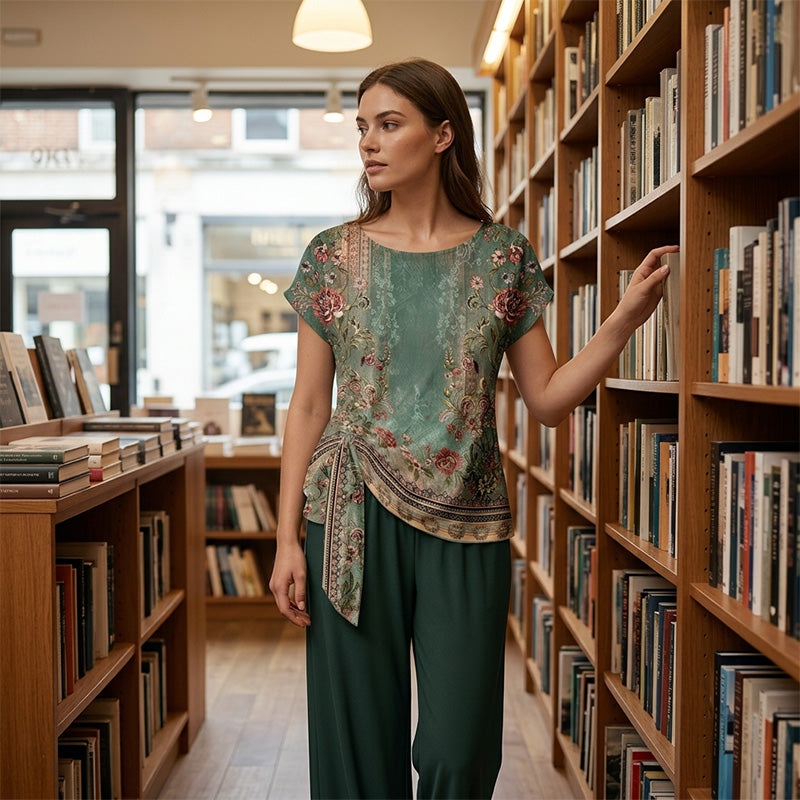 Rivana | Conjunto con top anudado y pantalón ancho - imagen 10