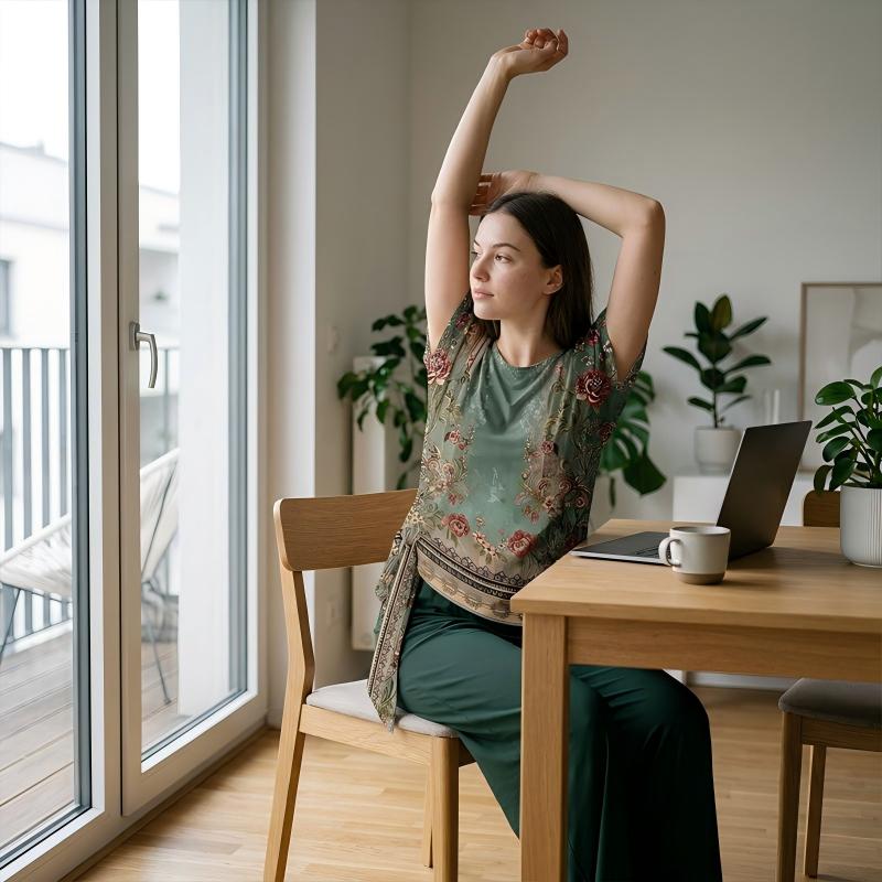 Rivana | Conjunto con top anudado y pantalón ancho - imagen 11