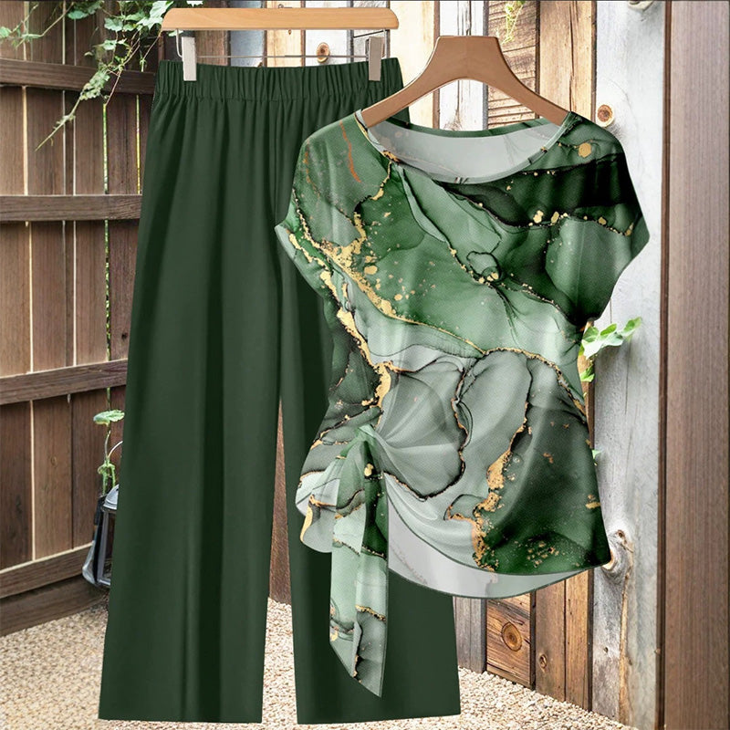 Rivana | Conjunto con top anudado y pantalón ancho - imagen 14
