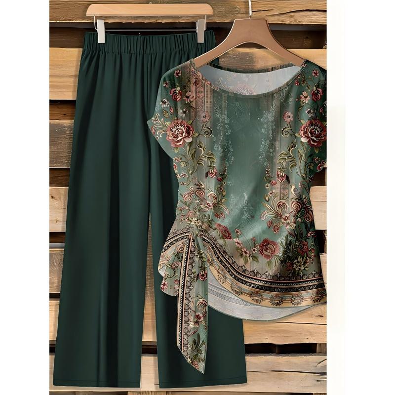 Rivana | Conjunto con top anudado y pantalón ancho - imagen 4