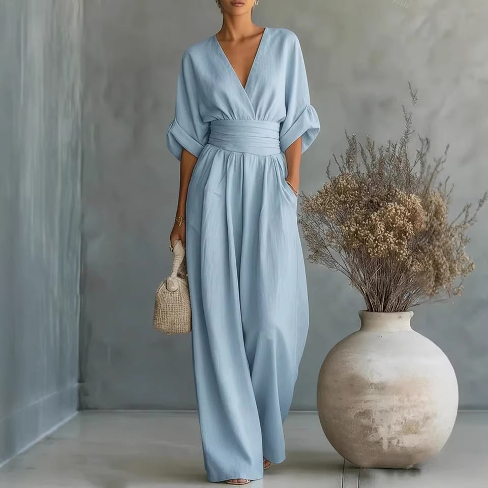 Tiziana vestido escote V espalda descubierta