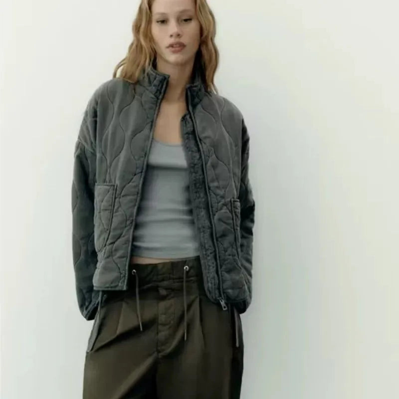 Zeraya | Chaqueta bomber con pespunte acolchado - imagen 1