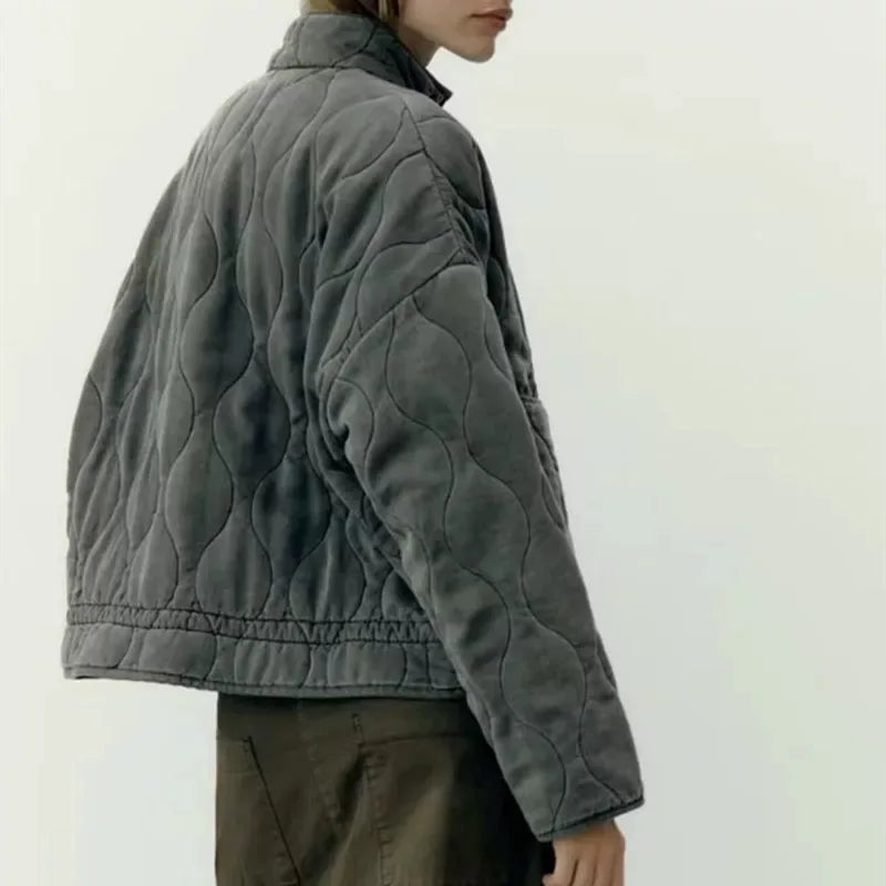 Zeraya | Chaqueta bomber con pespunte acolchado - imagen 2