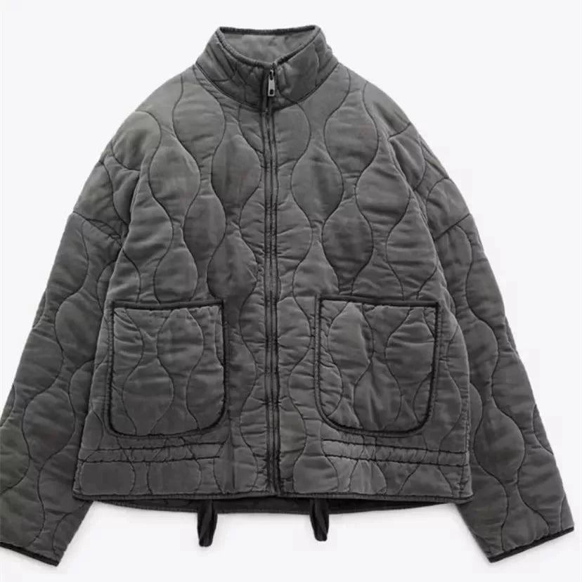 Zeraya | Chaqueta bomber con pespunte acolchado - imagen 3